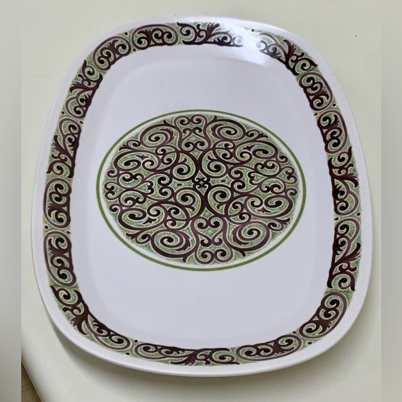 1970s Vtg Discontinued NORITAKE Japan Progression Ole Serving Plate 9043 - Picture 9 of 13